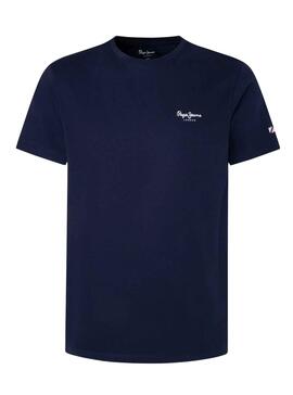 T-Shirt Pepe Jeans Jacco Bleu Marine pour Garçon