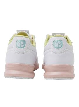 Baskets Pepe Jeans York Candy Blanc pour Fille