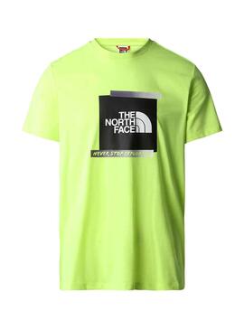 T-Shirt The North Face Graphic Jaune Homme