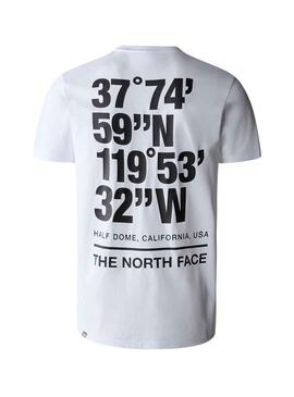 T-Shirt The North Face Coordinates Blanc Homme