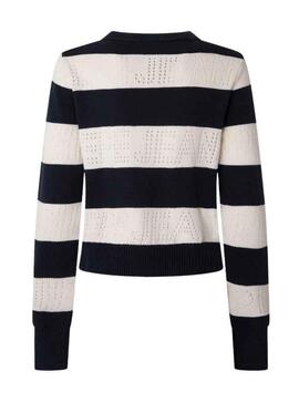 Pull Pepe Jeans Francine Rayures pour Femme