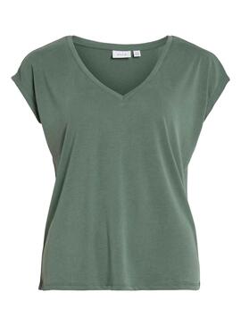 T-Shirt Vila Modala Vert pour Femme