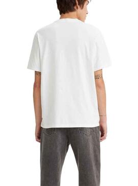 T-Shirt Levis Pocket Blanc pour Homme