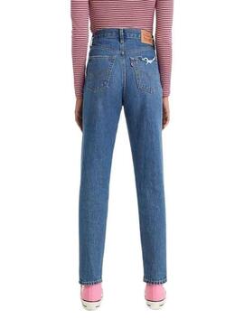 Pantalon Jeans Levis Mom Jean Bleu pour Femme