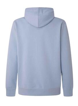 Sweat Pepe Jeans Edward Hoodie Bleu pour Homme