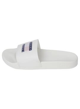 Flip flops Tommy Jeans Flag Print Blanc pour Femme