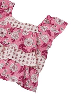 Chemisier Mayoral Printed Combiné Rose pour Fille