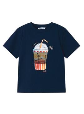 T-Shirt Mayoral Lenticular Bleu Marine pour Garçon
