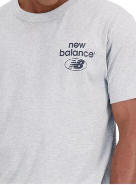 T-Shirt New Balance Reimagined Gris pour Homme