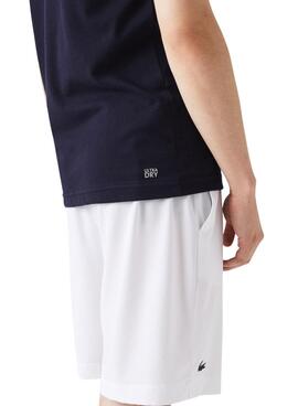 T-Shirt Lacoste SPORT Respirable Bleu Marine Homme