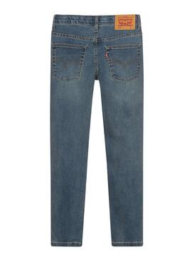 Pantalon Jeans Levis 512 Slim Bleu pour Garçon