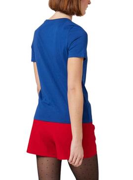 T-Shirt Naf Naf Chérie Bleu pour Femme