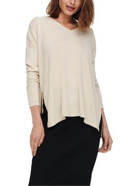 Pull Only Amalia Beige pour Femme
