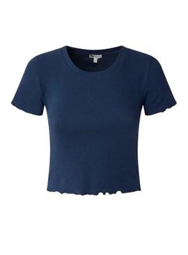 T-Shirt Pepe Jeans Cara Bleu Marine pour Femme