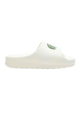 Flip Flops Lacoste Serve Slide Blanc pour Homme