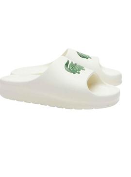 Flip Flops Lacoste Serve Slide Blanc pour Homme