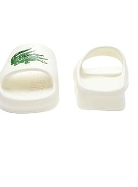 Flip Flops Lacoste Serve Slide Blanc pour Homme