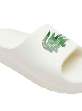 Flip Flops Lacoste Serve Slide Blanc pour Homme