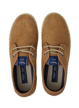 Baskets Pepe Jeans Tourist Claic Camel Homme