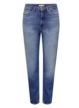 Pantalon Jeans Only Veneda Bleu pour Femme