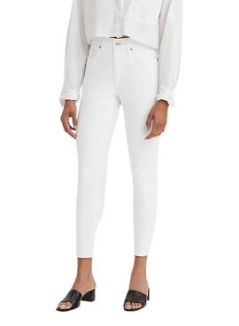 Pantalon Jeans Levis 721 Blanc pour Femme
