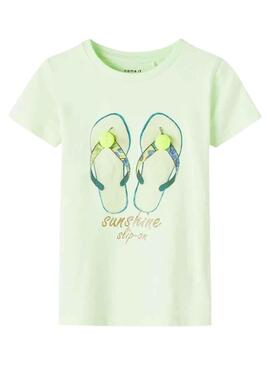 T-Shirt Name It Fransisca Vert pour Fille