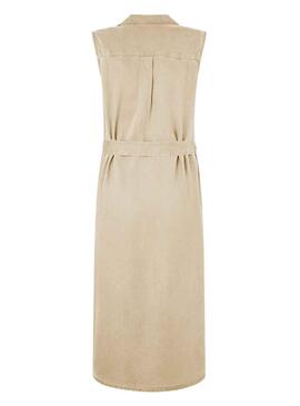 Robe Pepe Jeans Maggie Beige pour Femme