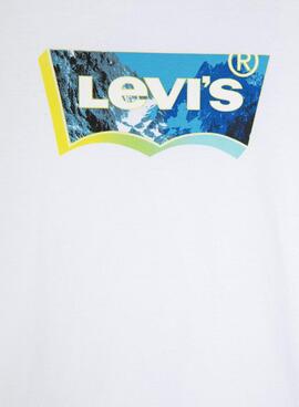 T-Shirt Levis Landscape Blanc pour Garçon