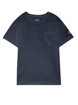 T-Shirt Ecoalf Pol Bleu Marine pour Garçon