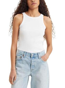 T-Shirt Levis Racer Blanc pour Femme