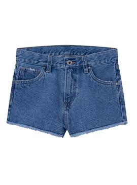 Shorts Pepe Jeans Patty Bleu pour Fille
