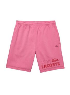 Bermudas Lacoste Club Rose pour Homme