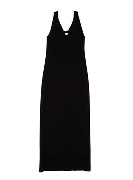 Robe Lacoste Midi Noire pour Femme