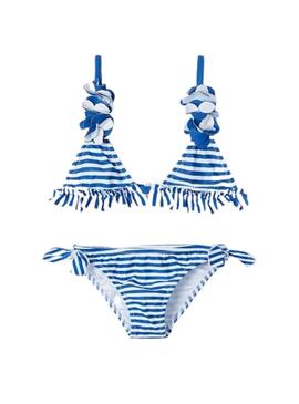 Bikini Mayoral Rayures Bleu et Blanc pour Fille