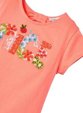 T-Shirt Mayoral Pêche Broderie pour Fille