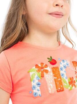 T-Shirt Mayoral Pêche Broderie pour Fille