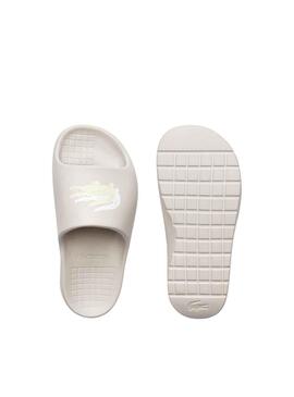 Flip flops Lacoste Serve Slide Blanc pour Femme