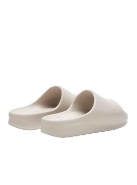 Flip flops Lacoste Serve Slide Blanc pour Femme