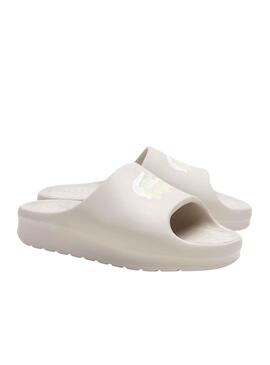 Flip flops Lacoste Serve Slide Blanc pour Femme