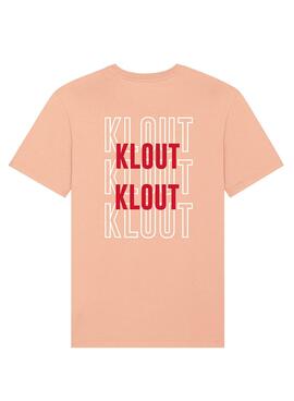 T-Shirt Klout Graphic Rosa Saumon