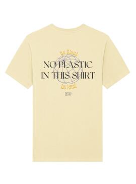 T-Shirt Klout No Plastic Jaune