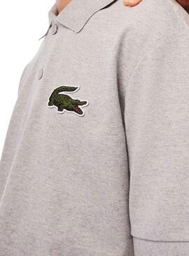 Polo Lacoste Loose Gris pour Homme et Femme