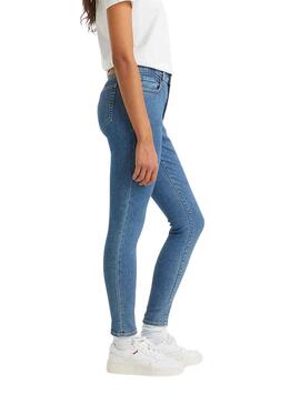 Pantalon Jeans Levis 721 High Rise Bleu Femme