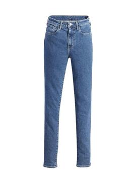 Pantalon Jeans Levis 721 High Rise Bleu Femme