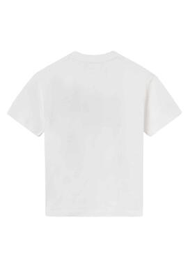 T-Shirt Mayoral Embossed Blanc pour Garçon