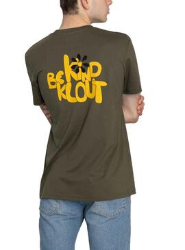 T-Shirt Klout Rudbeckia Kaki pour Femme et Homme