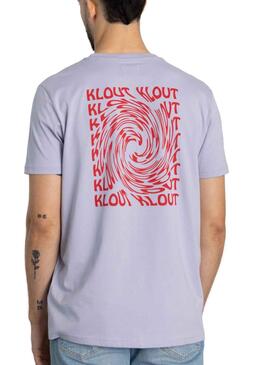 T-Shirt Klout Tornado Lila pour Femme et Homme