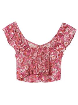 Top Mayoral Printed Rose pour Fille