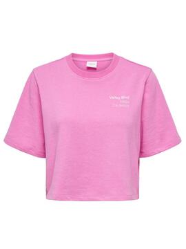 T-Shirt Only Sasja Rosa pour Femme