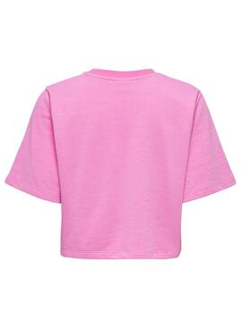 T-Shirt Only Sasja Rosa pour Femme